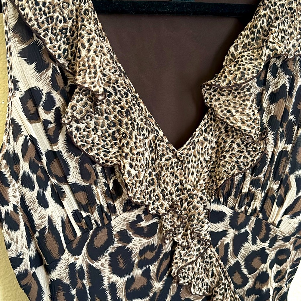 Karen Kane Animal Print Maxi Dress Size Large - Picture 4 of 8